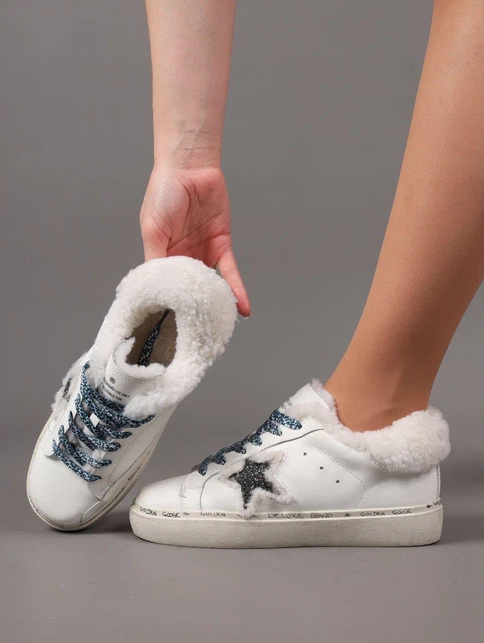 golden goose зимние кеды женские,кеды зимние golden goose elkami,,кеды зимние golden goose,кеды женские golden goose a116527 зимние с мехом серебристые