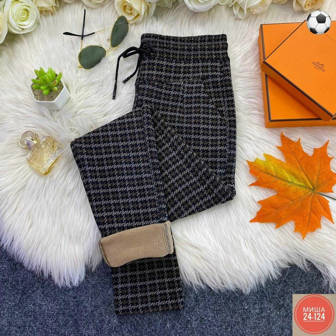 теплые брюки,брюки женские тёплые штаны утеплённые ns moda 42237870,брюки женские в клетку,брюки штаны в клетку,брюки в клетку теплые