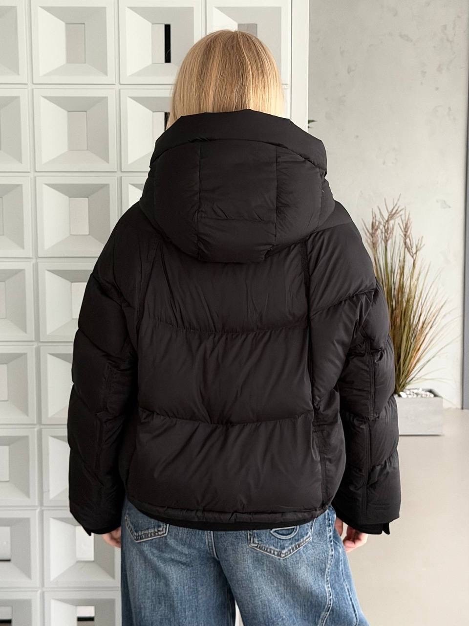 куртка женская tom farr t4f w3602.58 черная xl,куртка оверсайз,пуховик короткий зимняя куртка оверсайз с капюшоном milania style 262186173,демисезонная куртка оверсайз,куртка с капюшоном демисезонная