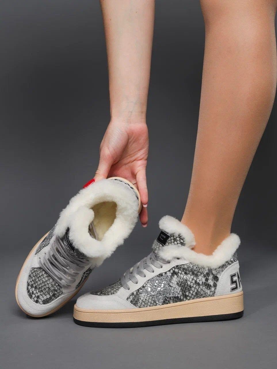 golden goose зимние кеды женские,кеды зимние golden goose elkami,,кеды зимние golden goose,кеды женские golden goose a116527 зимние с мехом серебристые