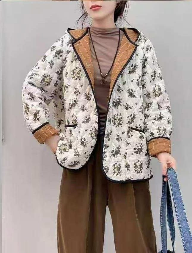 куртка стеганая фуфайка корейская мода lady in style,стеганая льняная женская куртка,куртка женская,куртка фуфайка женская стеганая,куртка фуфайка женская