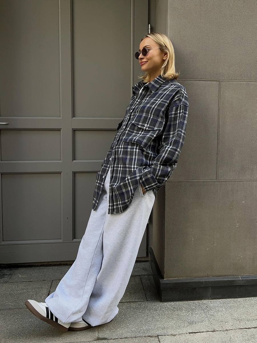рубашка оверсайз в клетку betrendy wear,рубашка женская оверсайз,женская рубашка oversize в клетку,рубашка женская в клетку оверсайз,рубашка в клетку оверсайз удлиненная