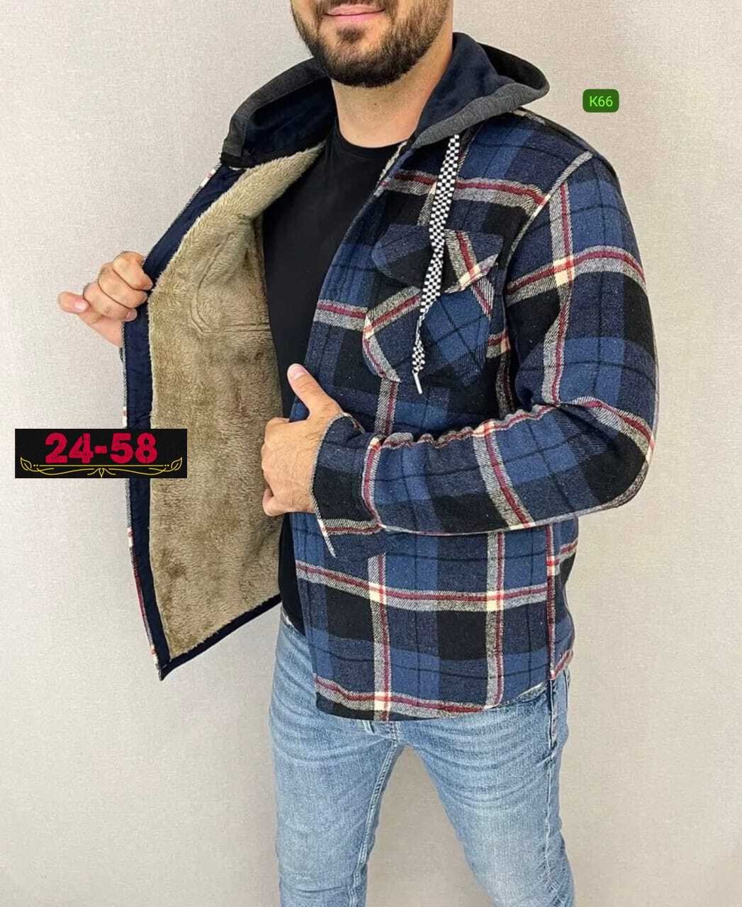 рубашка с капюшоном теплая,мужская клетчатая рубашка,рубашка с капюшоном,рубашка с капюшоном мужская,мужская утепленная рубашка с капюшоном