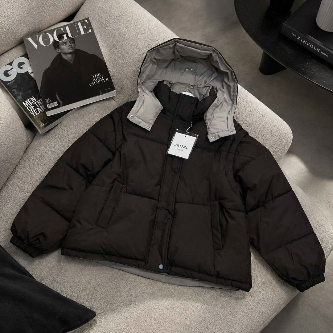 двусторонний пуховик,пуховик дутый оверсайз balenciaga style,короткий пуховик,зимние куртки,пуховик