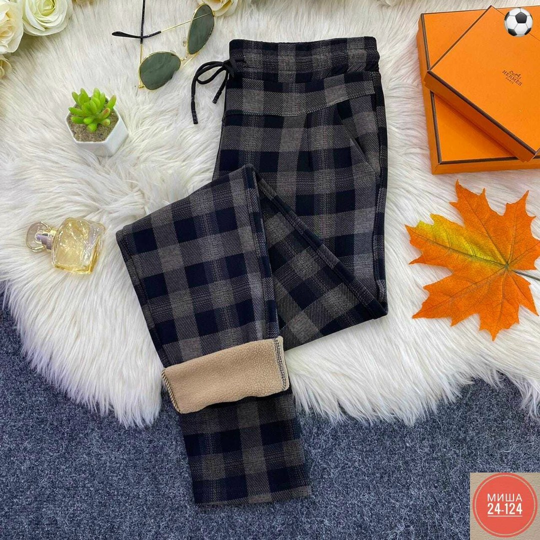 теплые брюки,брюки женские тёплые штаны утеплённые ns moda 42237870,брюки женские в клетку,брюки штаны в клетку,брюки в клетку теплые