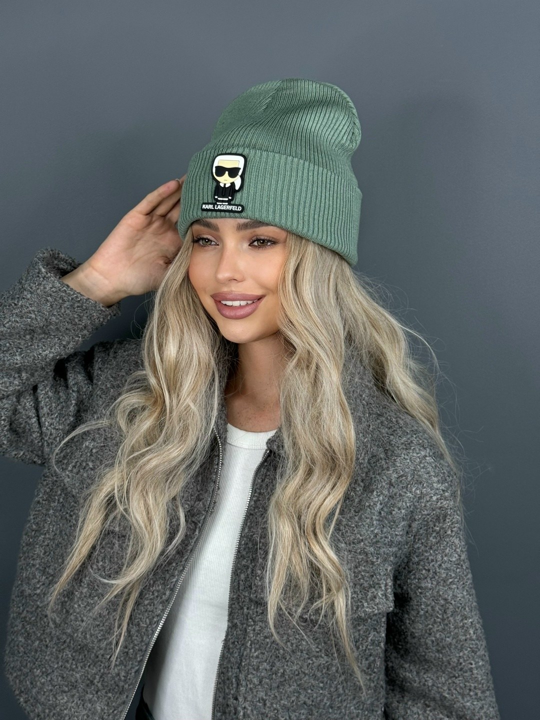 шапка бини в рубчик карл a&t fashion,шапка-бини original осень-зима 2025 для женщин,шапка бини вязаная осенняя karl lagerfeld,шапка с отворотом теплая демисезон karl lagerfeld,шапка двойная