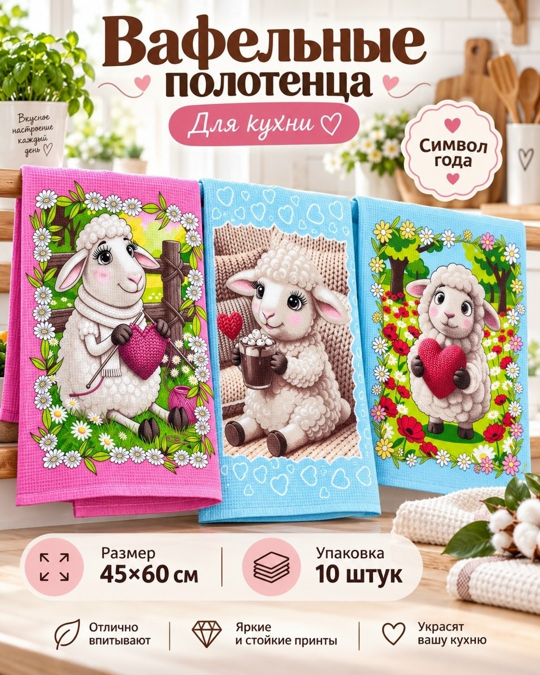 набор кухонные вафельные полотенца,полотенца кухонное набор 3 шт,полотенца кухонное,набор вафельные полотенца,кухонное полотенце набор