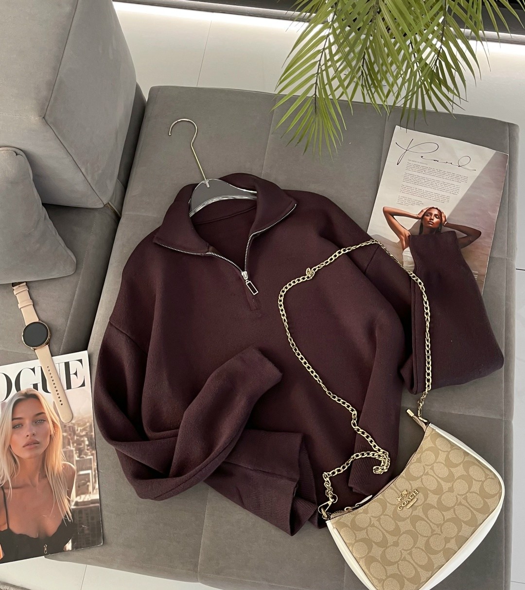 свитер оверсайз на молнии elia style,женская кофта,кофта хлопок,свитер женский белый,джемпер на замке
