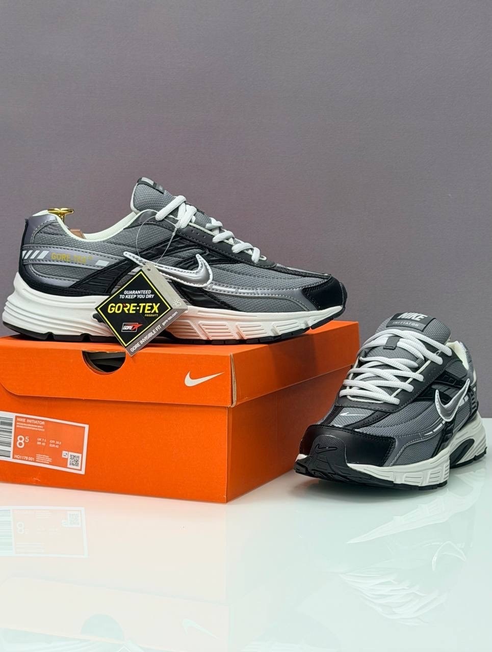 кроссовки nike gore tex,кроссовки nike initiator,кроссовки зимние nike initiator gore-tex black,кроссовки,кроссовки nike initiator мужские