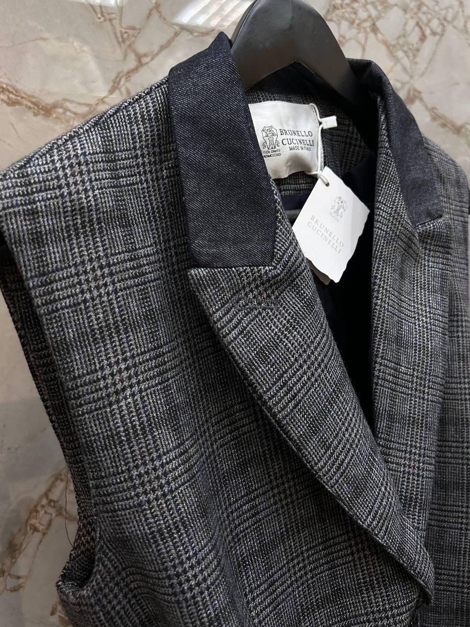 костюм brunello cucinelli,костюм женский,костюм брючный,костюм в клетку,брючный костюм женский в клетку брюки и пиджак