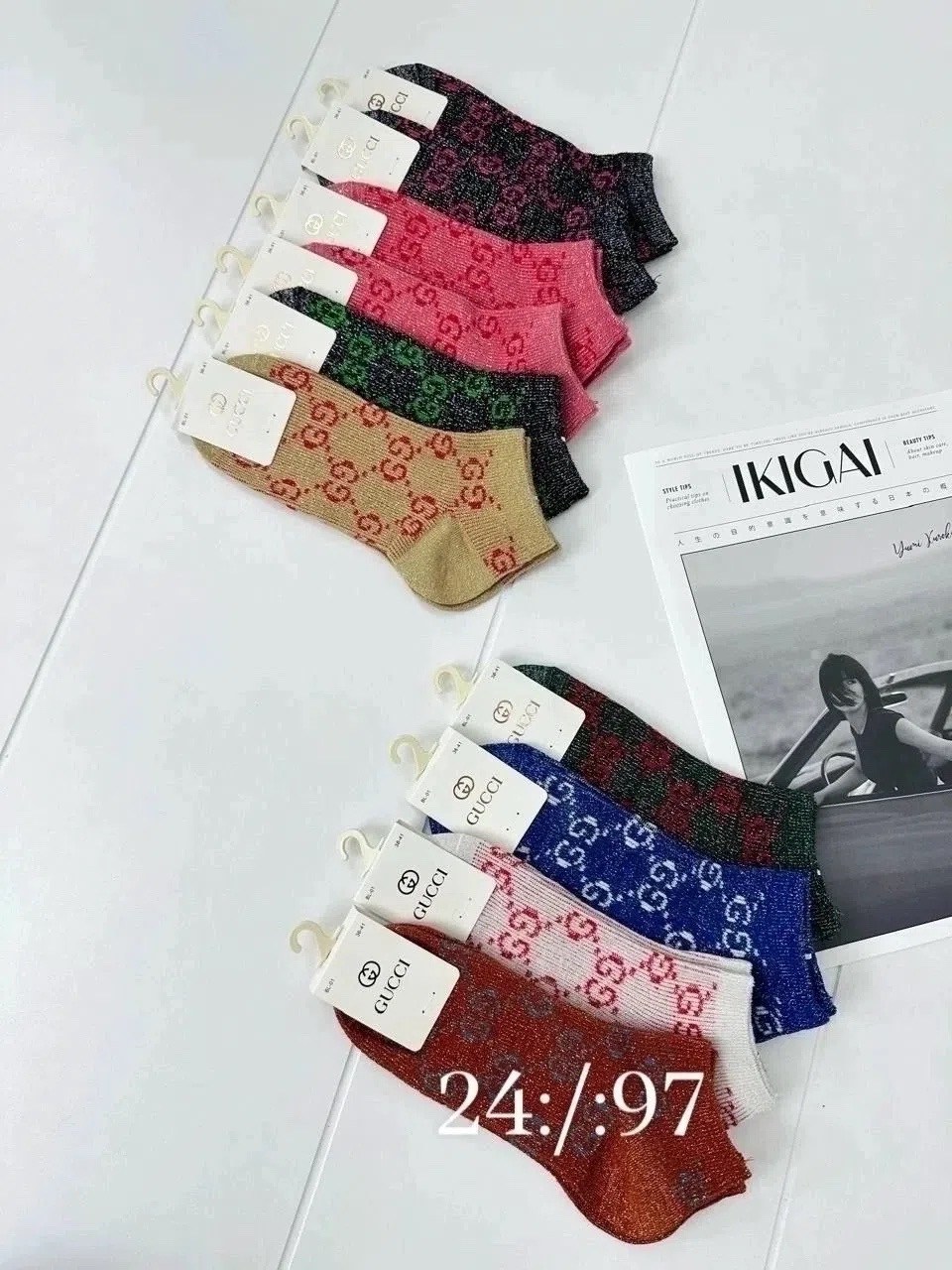 женские носки,модные носки,брендовые женские носки,комплект носков gucci,носки мужские