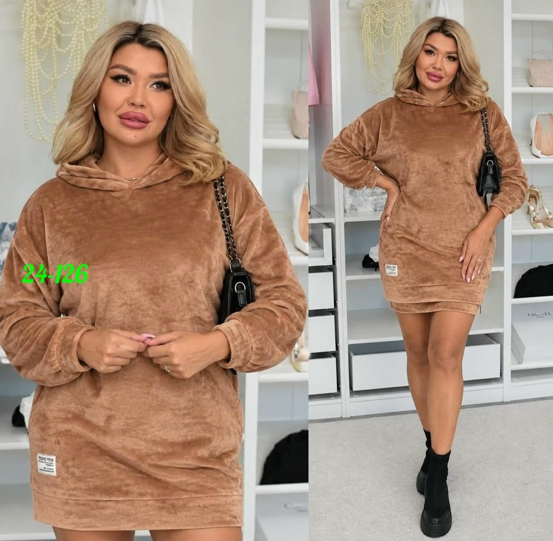 платье теплое с капюшоном,,велюровый костюм женский,женская кофта,костюм велюровый