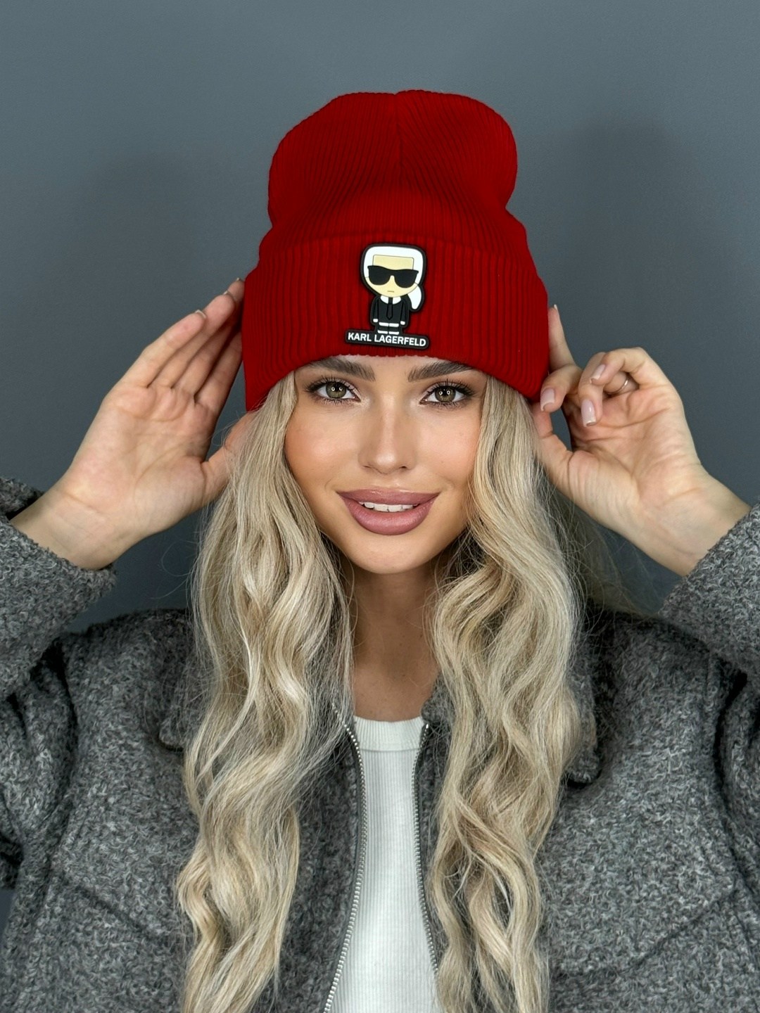 шапка бини в рубчик карл a&t fashion,шапка-бини original осень-зима 2025 для женщин,шапка бини вязаная осенняя karl lagerfeld,шапка с отворотом теплая демисезон karl lagerfeld,шапка двойная
