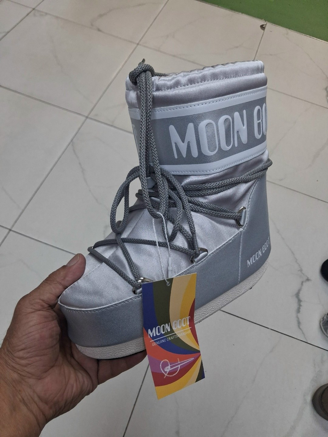 луноходы moon boot,дутики moon boot moon boot glance белый 35 ru,дутики moon boot,снежные сапоги из нейлона moon boot белый,ботинки moon boot