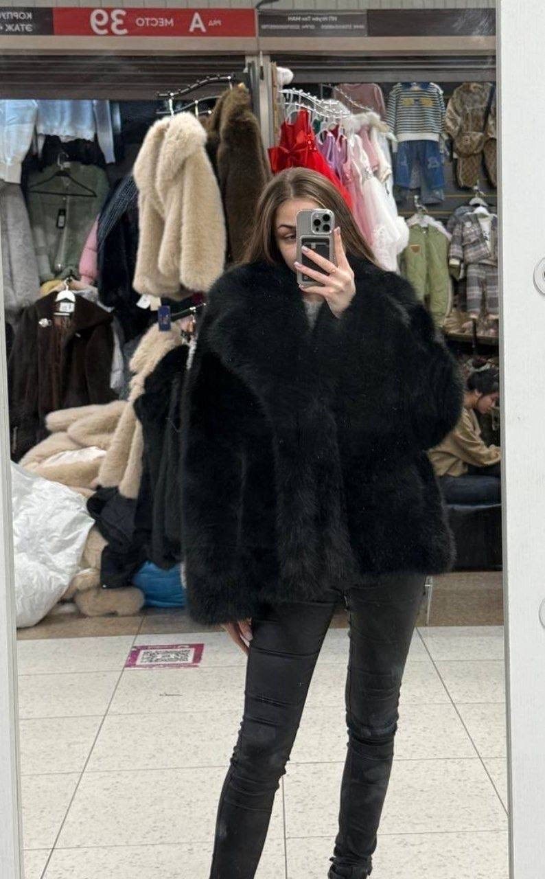 шубка,серая короткая шуба из эко меха,шуба женская,шуба,серая шуба