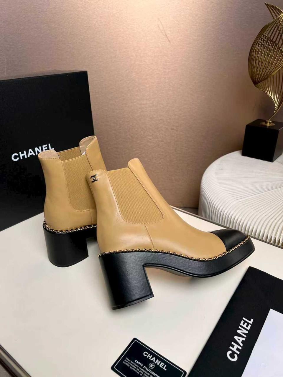 chanel ботильоны женские,ботильоны chanel,сапоги chanel,ботинки chanel,chanel (шанель) новые женские осенне-зимние сапоги