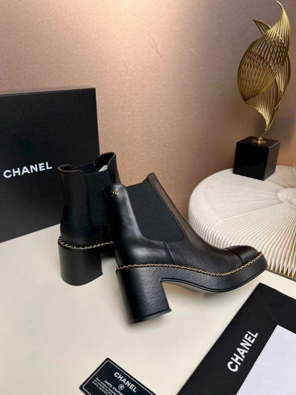chanel ботильоны женские,ботильоны chanel,сапоги chanel,ботинки chanel,chanel (шанель) новые женские осенне-зимние сапоги