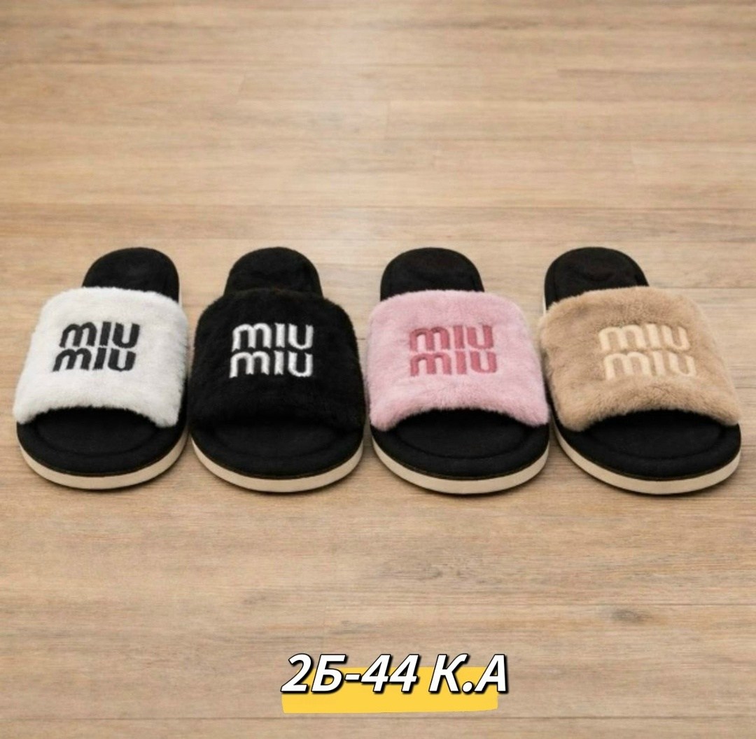 тапочки miu miu,тапочки женские,тапки женские,тапочки меховые,тапочки с мехом