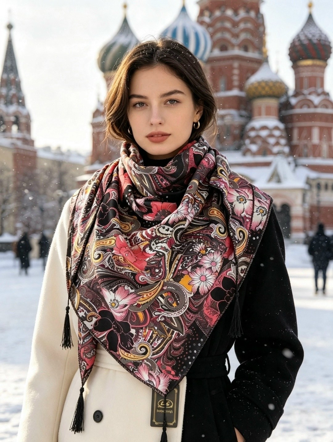 девушка,модные платки,модные шарфы,женские платки,стильные платки