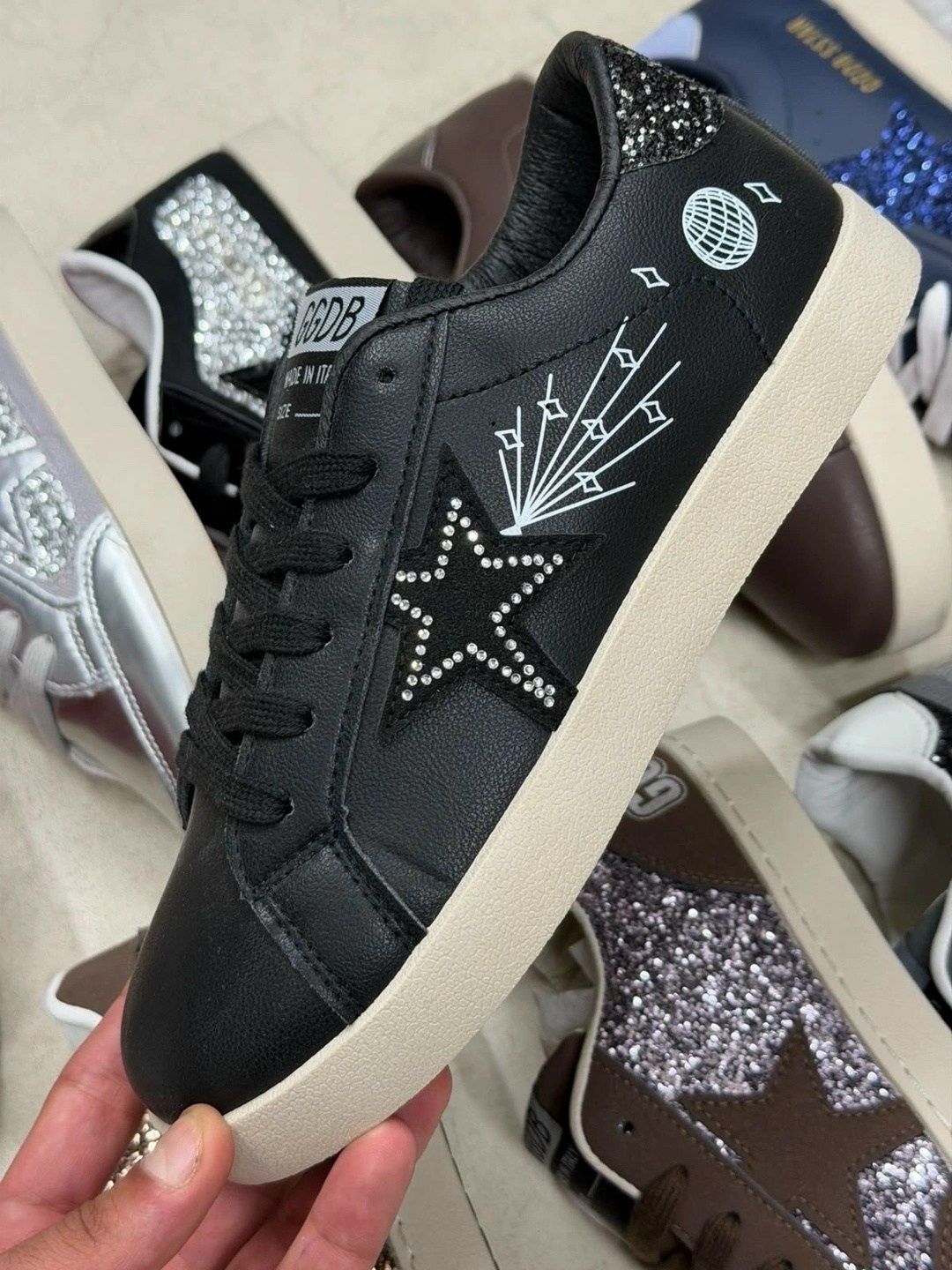 golden goose кеды hi star на платформе черный,кроссовки golden goose,кеды golden goose,,кроссовки superstar golden goose