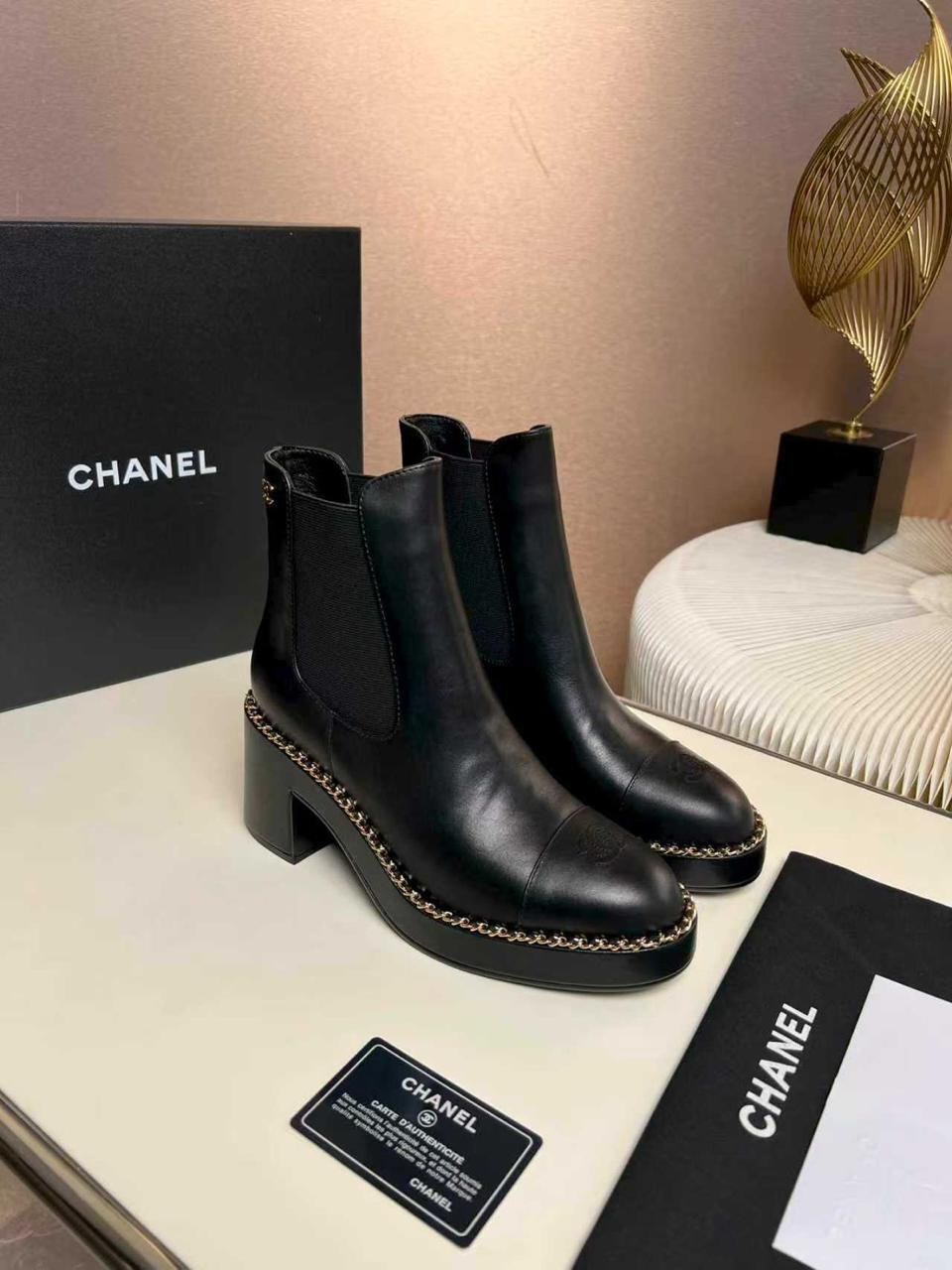 chanel ботильоны женские,ботильоны chanel,сапоги chanel,ботинки chanel,chanel (шанель) новые женские осенне-зимние сапоги