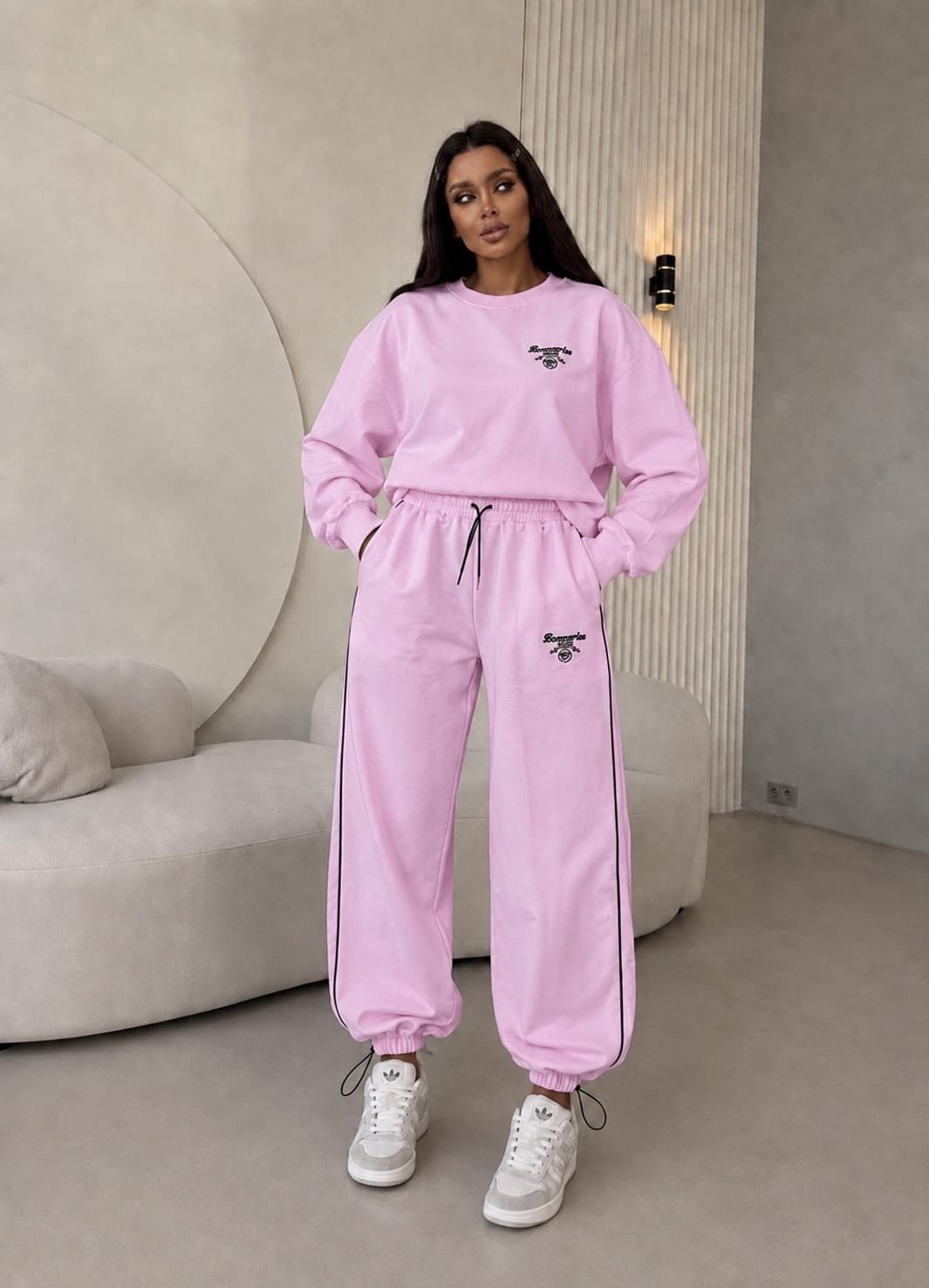 спортивный костюм двойка sporty&rich w suits цвет желтый лимонный,спортивный костюм женский,спортивный костюм,спорт костюм,костюм женский