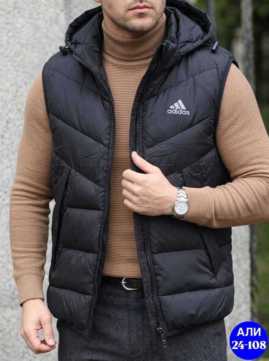 осенняя жилетка мужская адидас,утепленный жилет adidas,жилет мужской,мужской жилет adidas,жилетка мужская