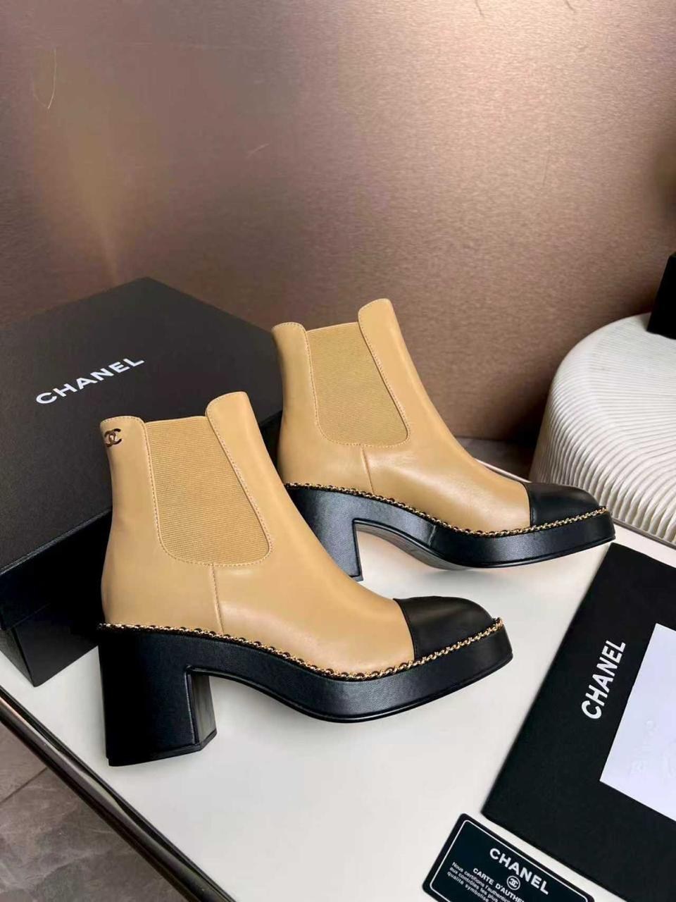 chanel ботильоны женские,ботильоны chanel,сапоги chanel,ботинки chanel,chanel (шанель) новые женские осенне-зимние сапоги