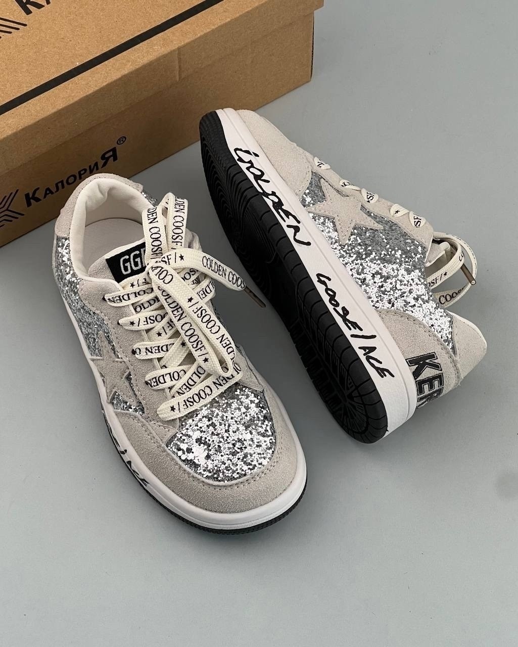 ,женские кеды golden goose,golden goose кеды silver,кроссовки golden goose,golden goose кеды glitter