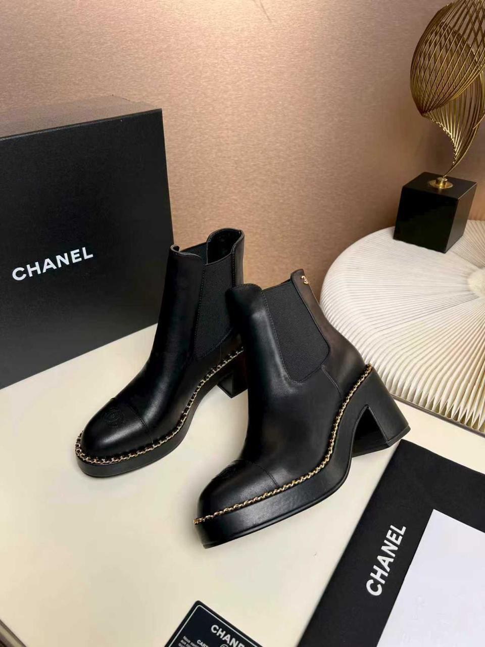 chanel ботильоны женские,ботильоны chanel,сапоги chanel,ботинки chanel,chanel (шанель) новые женские осенне-зимние сапоги