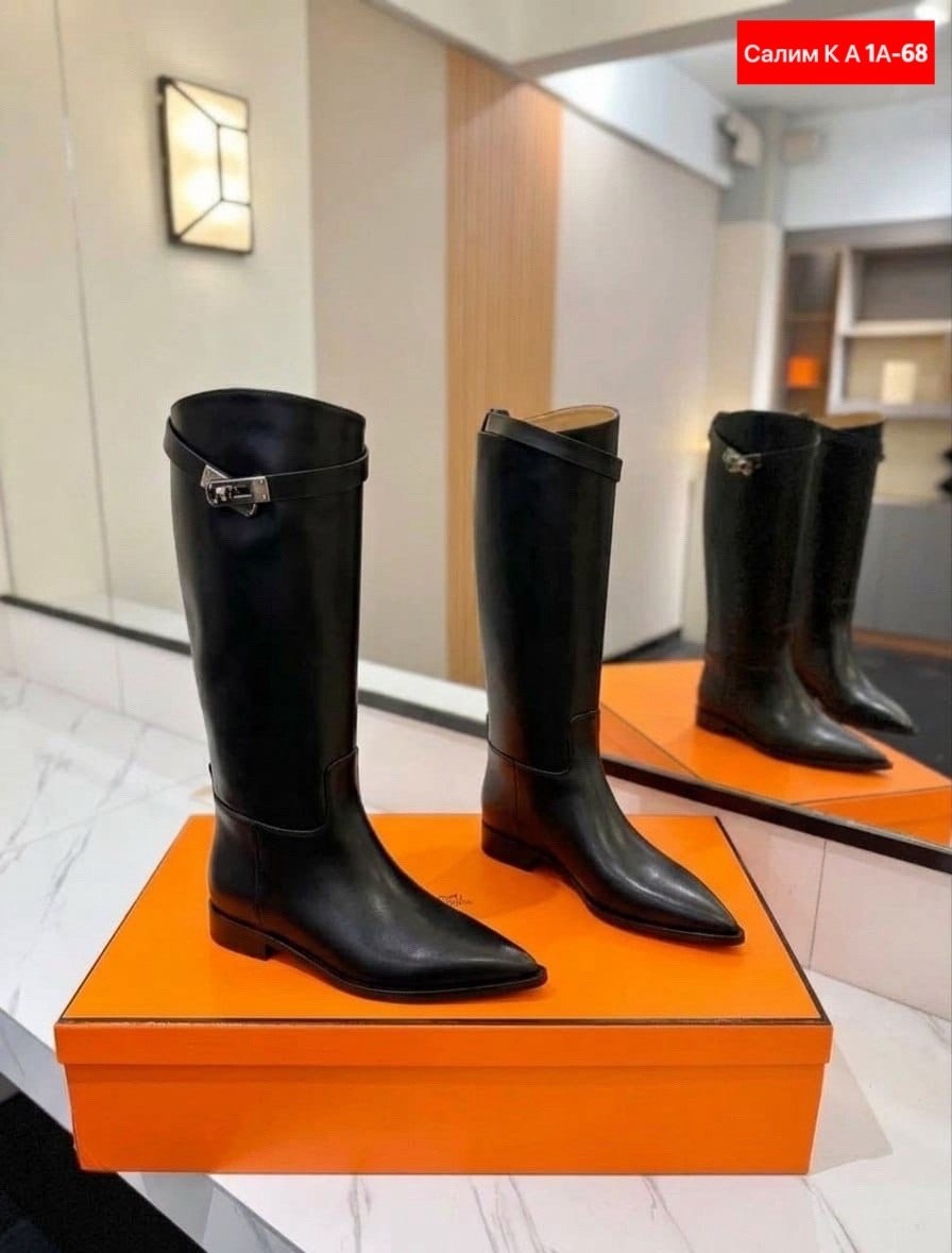 сапоги hermes,сапоги эрмес,сапоги hermes женские кожаные чёрного цвета,сапоги hermes женские,сапоги hermes жокейские