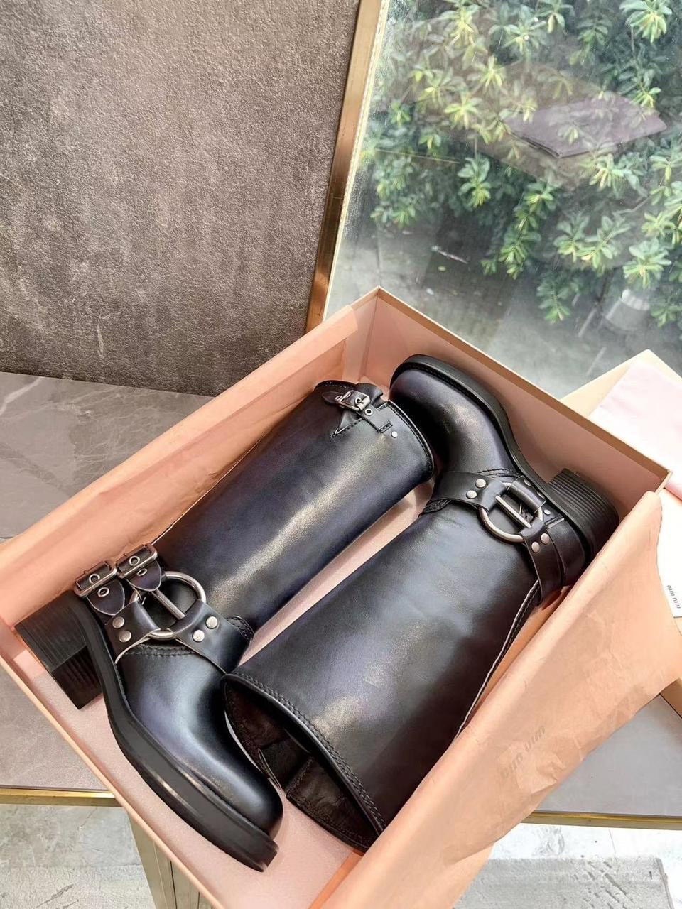 кожаные сапоги miu miu,,сапоги женские коричневые,сапоги женские натуральная замша,miu miu сапоги