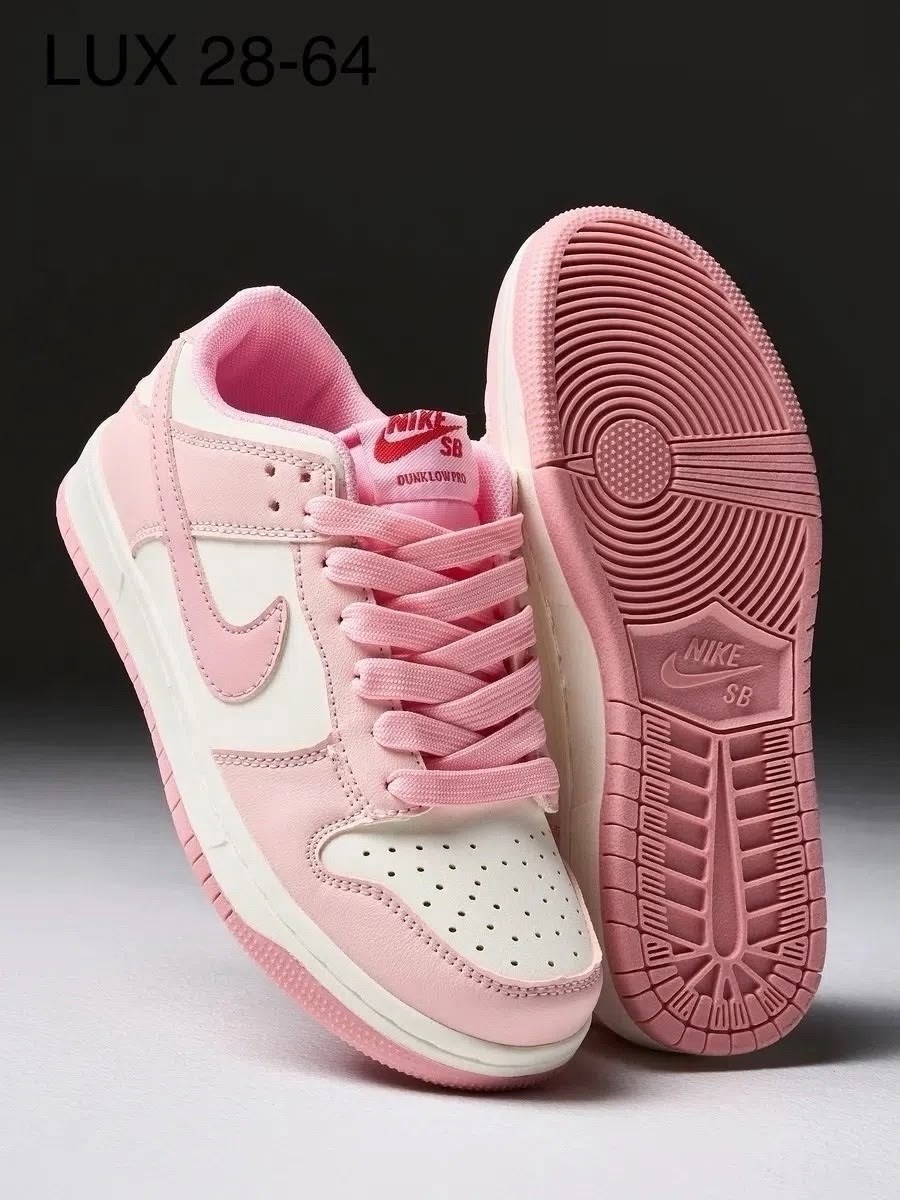 розовый nike,nike dunk low gs 'triple pink',кроссовки,женские кроссовки,кроссовки найк розовые