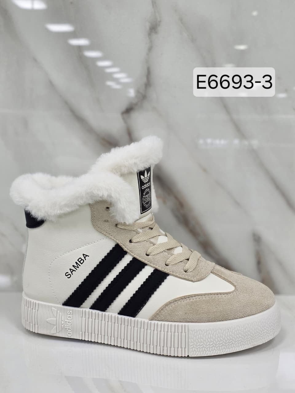 ,кроссовки высокие adidas samba зимние с мехом,кроссовки женскиe, женская,кроссовки зимние женские