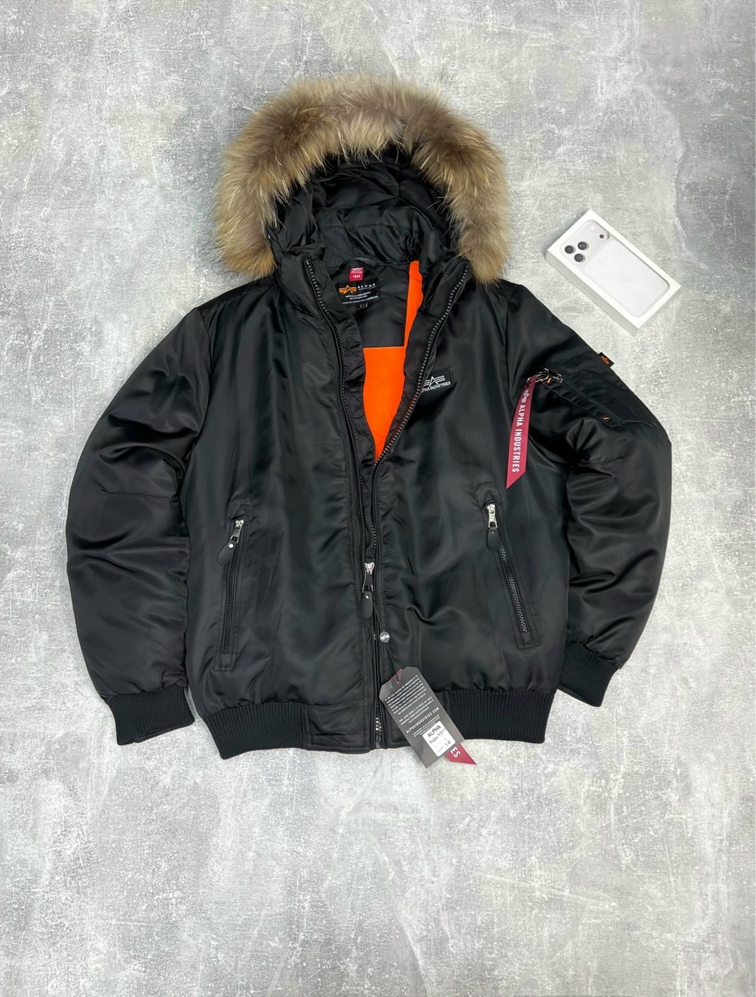 зимняя куртка alpha industries мужчины-куртки бомберы 45p hooded custom черный,зимняя куртка alpha industries,зимняя куртка стандартного кроя alpha industries черный,куртка мужская аляска,мужская зимн