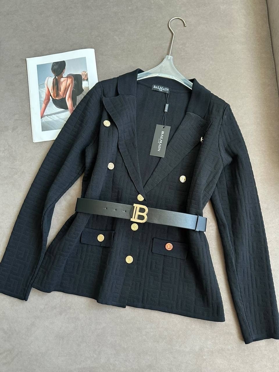 пиджак balmain,женский пиджак balmain,кардиган balmain женский,платье пиджак balmain,жакет премиум balmain bp-22948