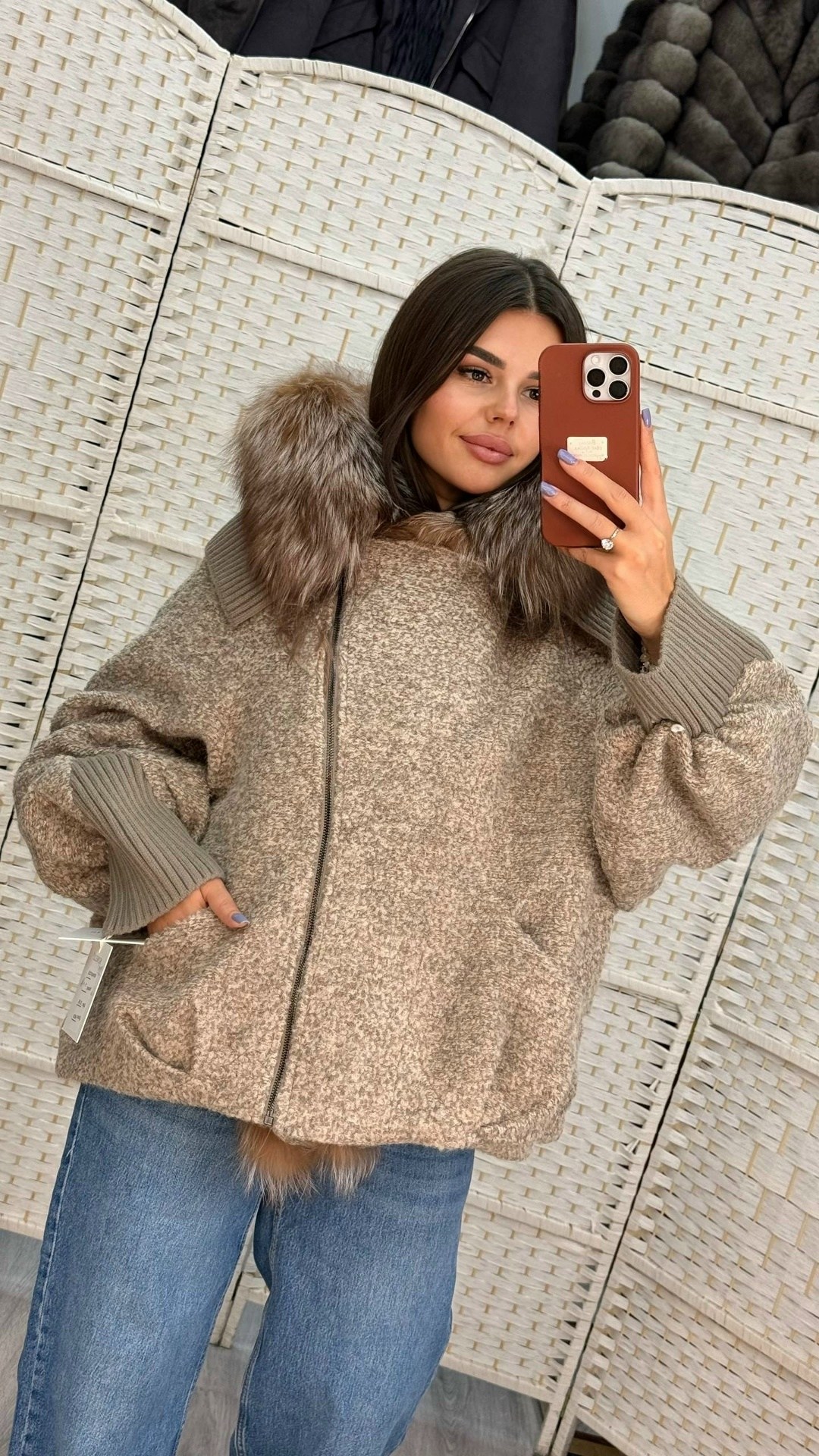 женский пуховик с натуральным мехом max mara premium,зимняя куртка-пальто оверсайз v8oss,меховая куртка,зимняя куртка-пальто оверсайз,женская зимняя куртка