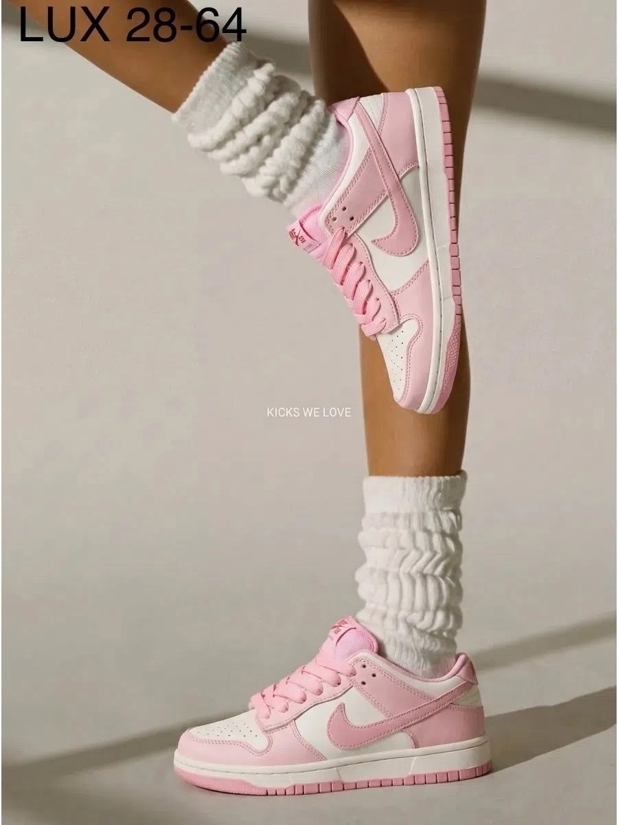 розовый nike,nike dunk low gs 'triple pink',кроссовки,женские кроссовки,кроссовки найк розовые