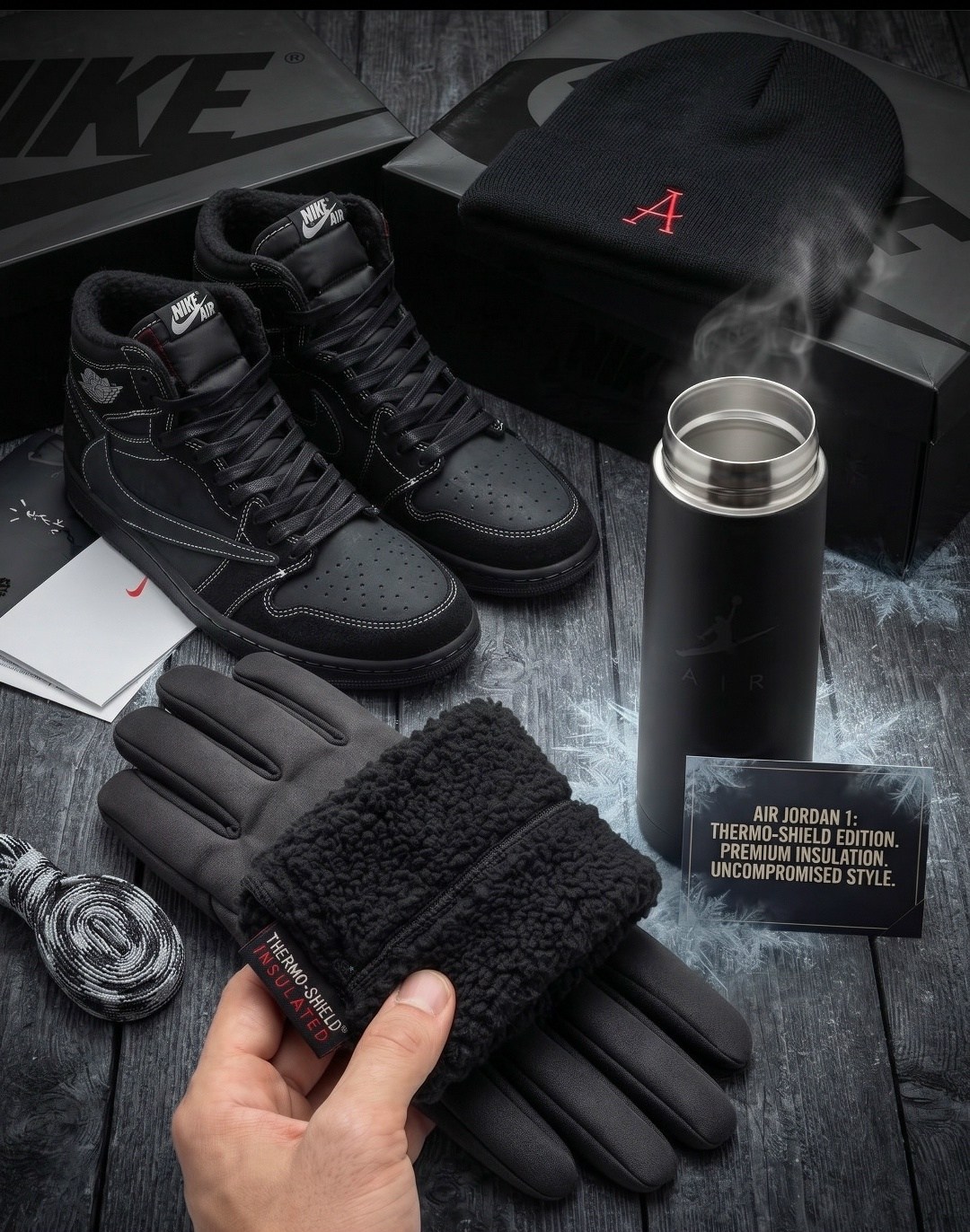 кроссовки nike travis scott x air jordan 1,кроссовки nike air jordan 1 travis scott с мехом,кроссовки nike air jordan 1 travis scott,зимние кроссовки nike air jordan 1,кроссовки зимние высокие nike ai