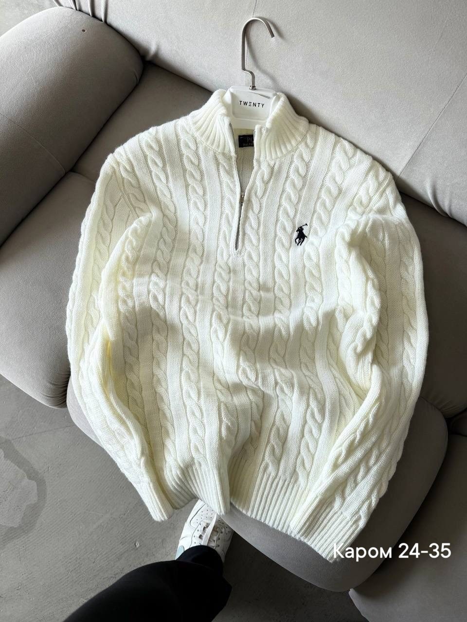 свитер polo ralph lauren,свитер мужской,свитер мужской polo ralph lauren вязаный с воротником на молнии синий,свитер,свитер ralph lauren
