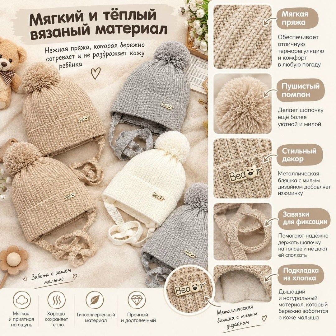 вязаные шапки,шапка для детей,детская вязаная шапка,детская шапочка,шапка для новорожденного