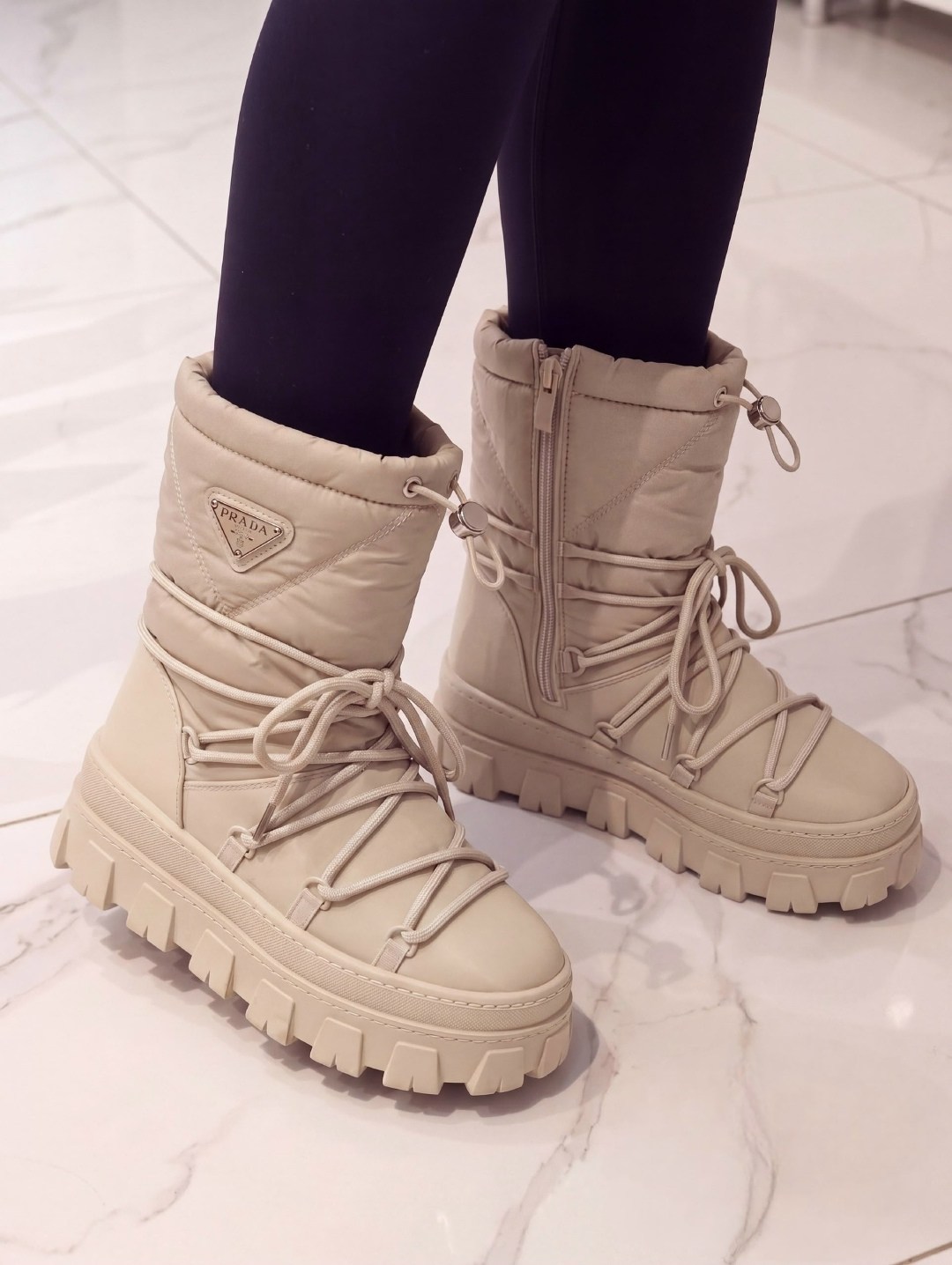 дутики prada,зимние дутики,дутики прада женские,дутики женские,женские луноходы