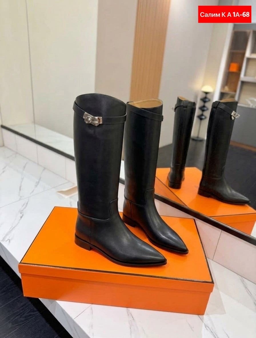 сапоги hermes,сапоги эрмес,сапоги hermes женские кожаные чёрного цвета,сапоги hermes женские,сапоги hermes жокейские
