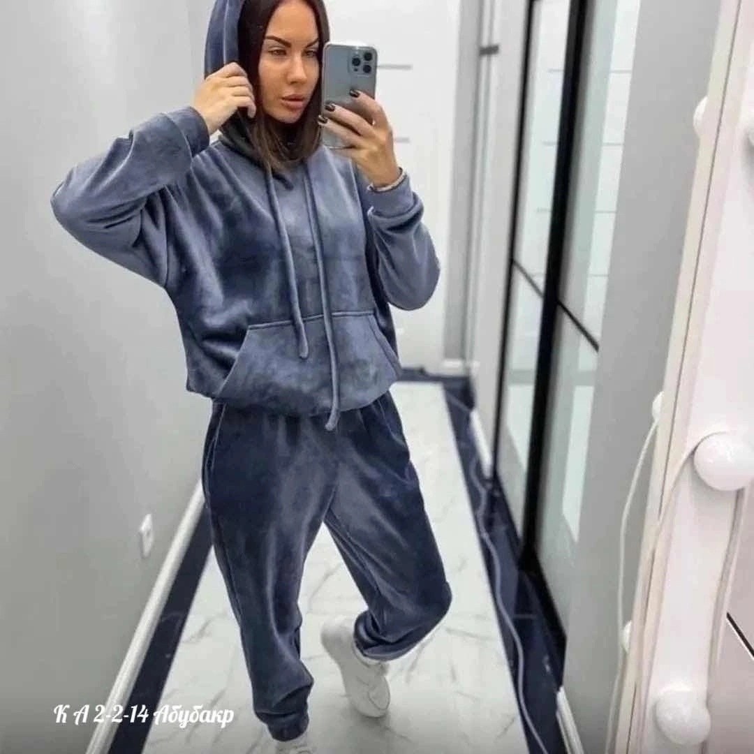 женский костюм спортивный повседневный с капюшоном из велюра,костюм спортивный велюровый с капюшоном,спортивный костюм женский модный с капюшоном,костюм спортивный велюровый с капюшоном dv-shop цвет с