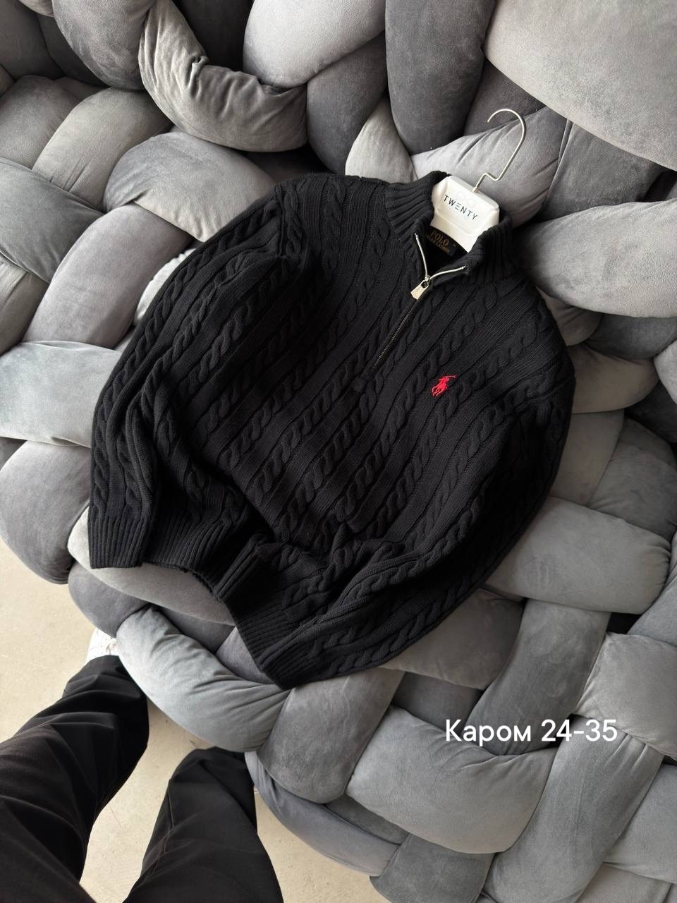 свитер polo ralph lauren,свитер мужской,свитер мужской polo ralph lauren вязаный с воротником на молнии синий,свитер,свитер ralph lauren
