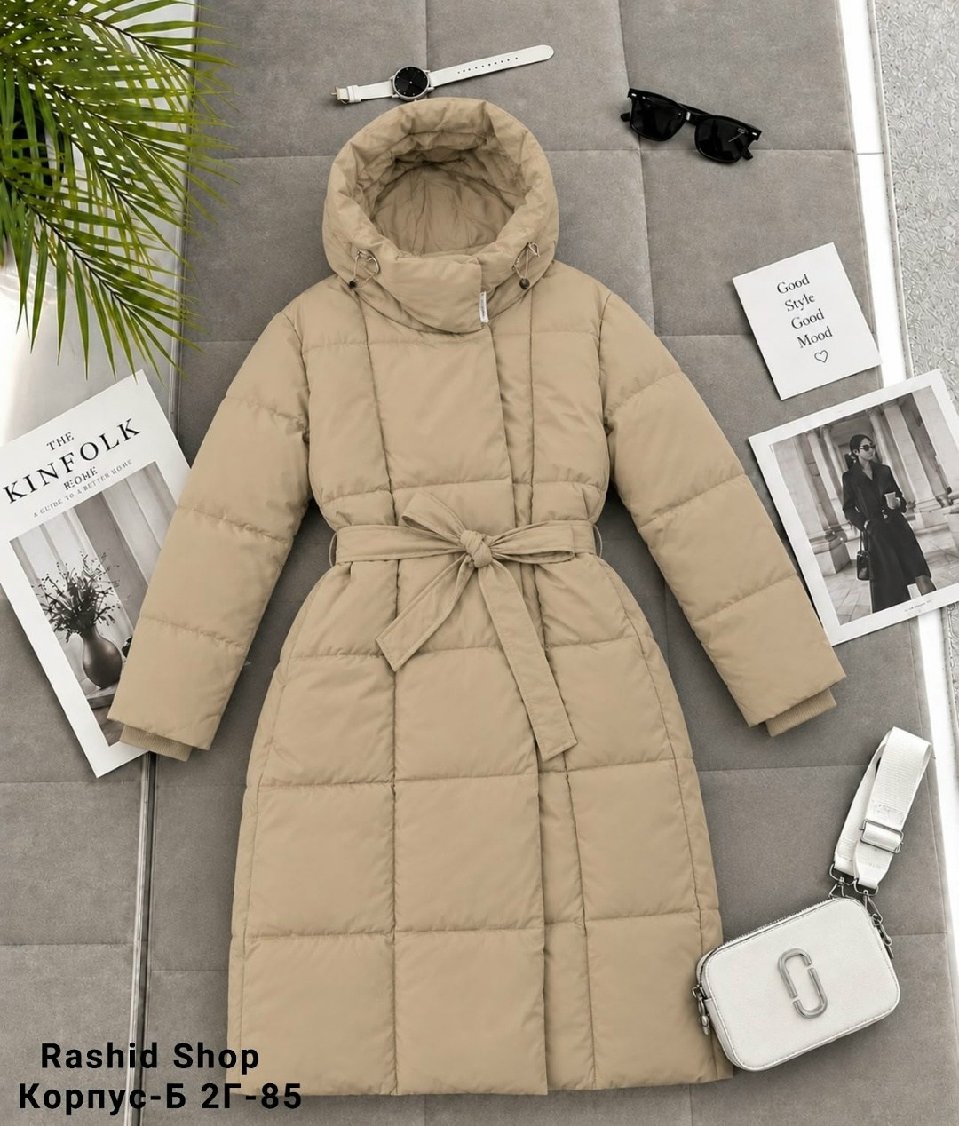 куртка пальто демисезонное shop-нам97-bn99 цвет бежевый,пуховик бежевый,пуховик зимний длинный с капюшоном moki,пуховик женский,куртка длинная зимняя женская пуховик bibin store