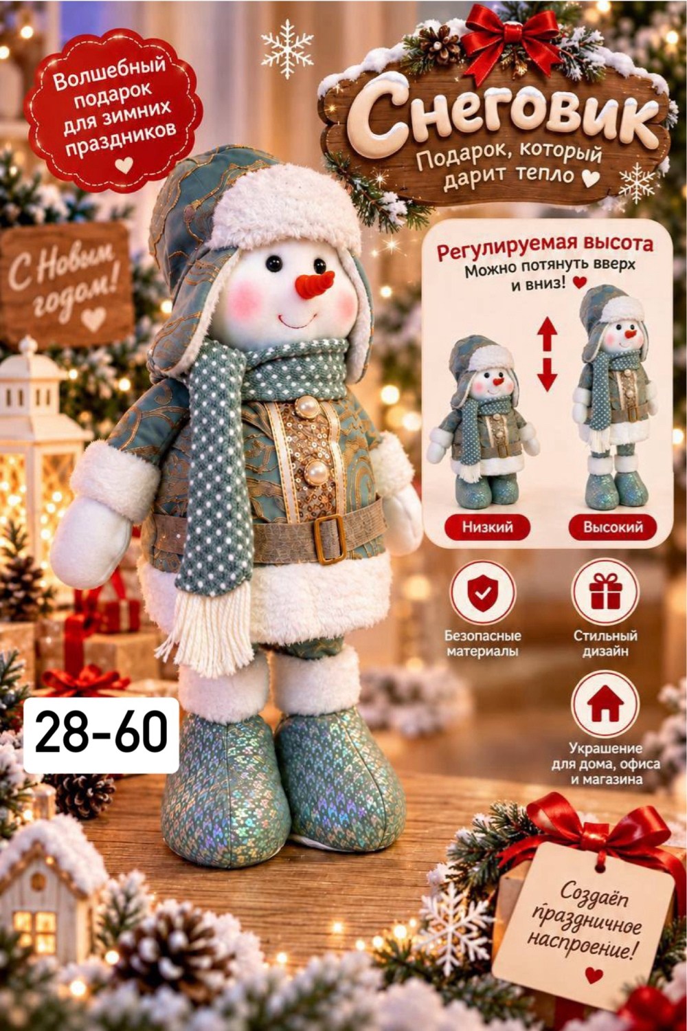 игрушка под елку снеговик,новогодняя фигурка снеговик,новогодние снеговики,игрушка под елку,новогодние игрушка