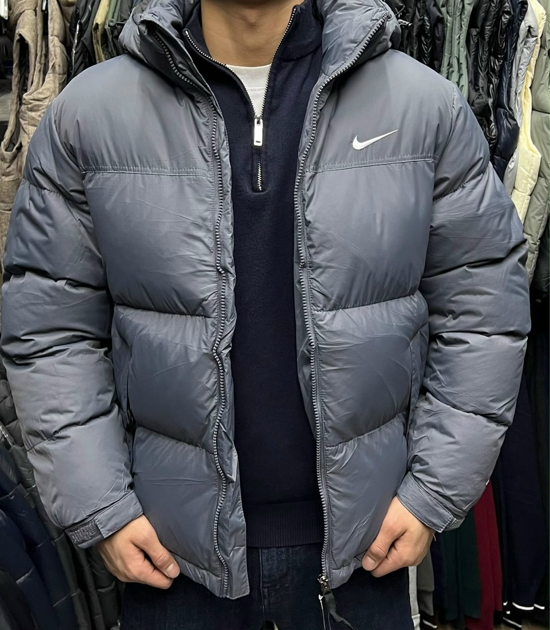 зимняя куртка мужская "nike",куртка зимняя nike,пуховик мужской nike,зимняя куртка,пуховик nike