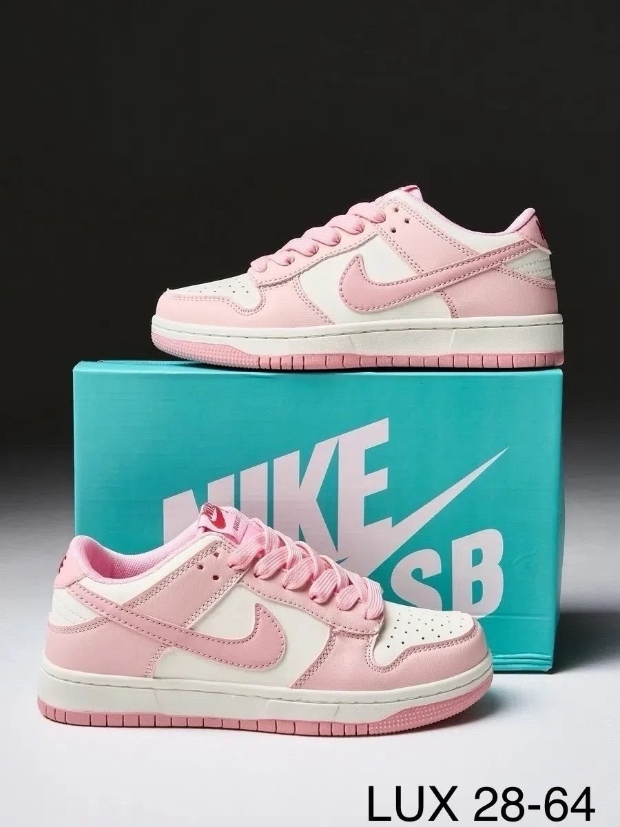 розовый nike,nike dunk low gs 'triple pink',кроссовки,женские кроссовки,кроссовки найк розовые