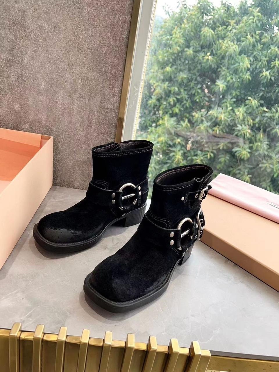 ботинки miu miu,,кожаные сапоги miu miu,ботинки женские коричневые,женские сапоги
